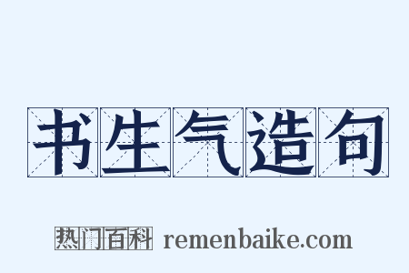 书生气造句是什么意思的图片